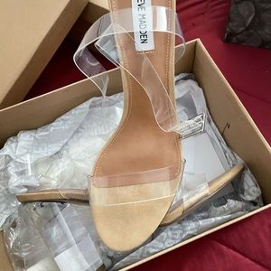 Steve Madden clearer clear heels